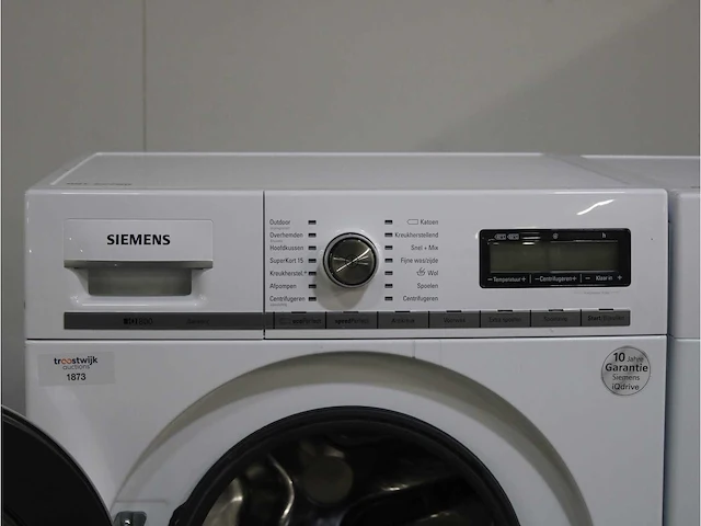 Siemens iq800 isensoric wasmachine & siemens iq800 isensoric selfcleaning condenser droger - afbeelding 3 van  8