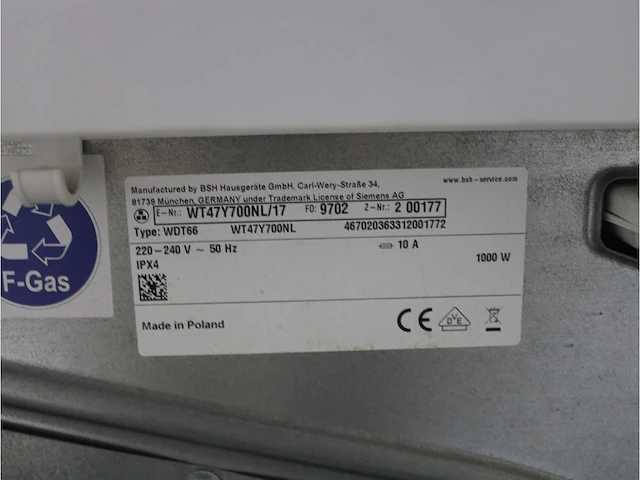 Siemens iq800 isensoric wasmachine & siemens iq800 isensoric selfcleaning condenser droger - afbeelding 8 van  8