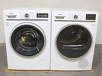 Siemens iq800 isensoric wasmachine & siemens iq800 isensoric selfcleaning condenser droger - afbeelding 1 van  8