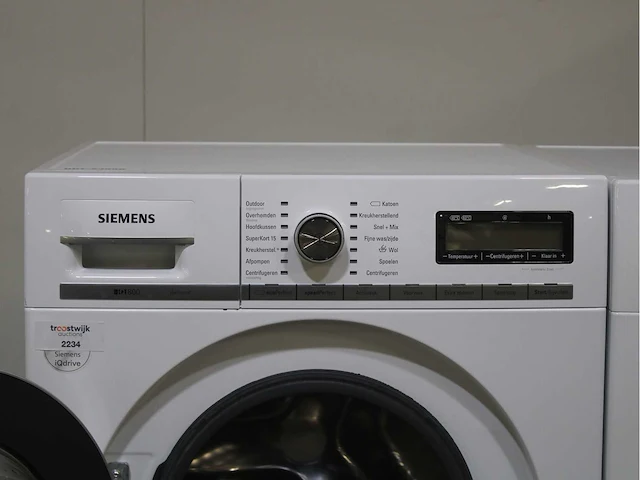 Siemens iq800 isensoric wasmachine & siemens iq800 isensoric selfcleaning condenser droger - afbeelding 3 van  8