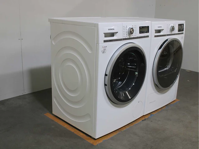 Siemens iq800 isensoric wasmachine & siemens iq800 isensoric selfcleaning condenser droger - afbeelding 4 van  8