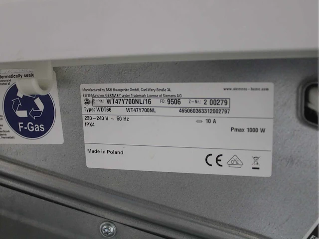 Siemens iq800 isensoric wasmachine & siemens iq800 isensoric selfcleaning condenser droger - afbeelding 8 van  8