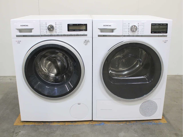 Siemens iq800 isensoric wasmachine & siemens iq800 isensoric selfcleaning condenser wasdroger - afbeelding 2 van  8