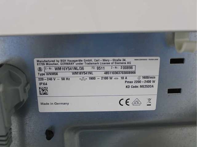 Siemens iq800 isensoric wasmachine & siemens iq800 isensoric selfcleaning condenser wasdroger - afbeelding 5 van  8
