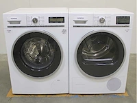 Siemens iq800 isensoric wasmachine & siemens iq800 isensoric selfcleaning condenser wasdroger - afbeelding 1 van  8