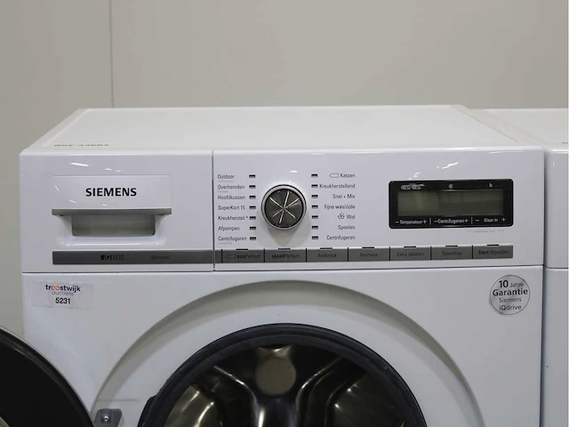 Siemens iq800 isensoric wasmachine & siemens iq800 isensoric selfcleaning condenser wasdroger - afbeelding 3 van  8