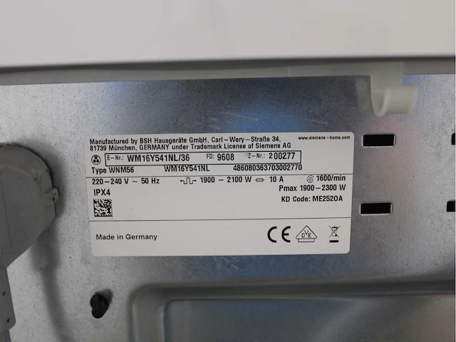 Siemens iq800 isensoric wasmachine & siemens iq800 isensoric selfcleaning condenser wasdroger - afbeelding 5 van  8