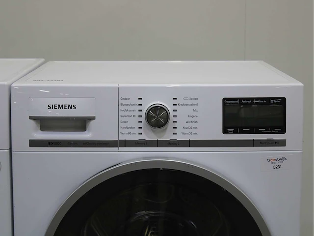 Siemens iq800 isensoric wasmachine & siemens iq800 isensoric selfcleaning condenser wasdroger - afbeelding 6 van  8
