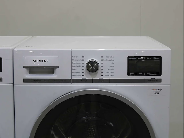 Siemens iq800 isensoric wasmachine & siemens iq800 isensoric selfcleaning condenser wasdroger - afbeelding 6 van  8