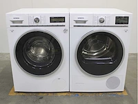 Siemens iq800 isensoric wasmachine & siemens iq800 isensoric selfcleaning condenser wasdroger - afbeelding 1 van  8
