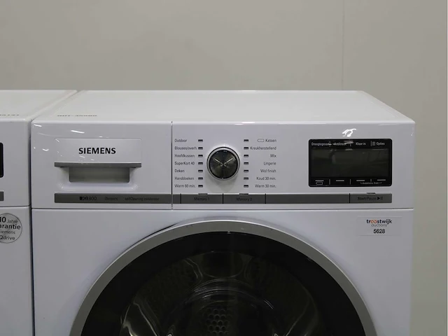 Siemens iq800 isensoric wasmachine & siemens iq800 isensoric selfcleaning condenser wasdroger - afbeelding 6 van  8