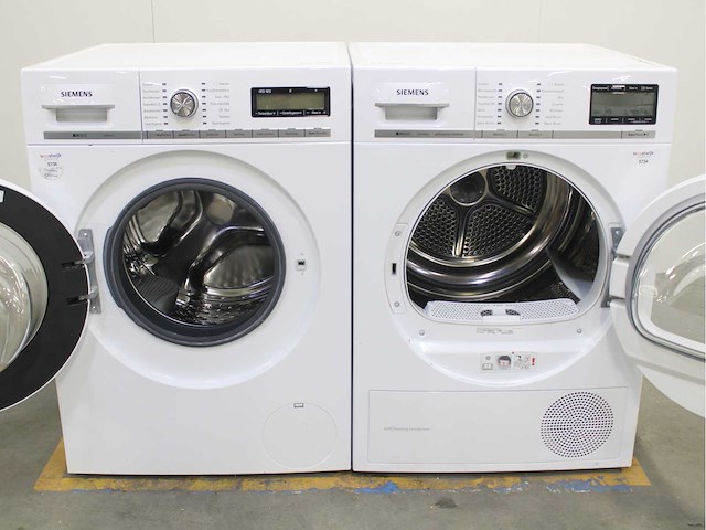 Siemens iq800 isensoric wasmachine & siemens iq800 isensoric selfcleaning condenser wasdroger - afbeelding 2 van  8