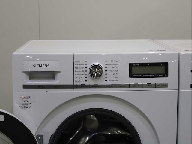Siemens iq800 isensoric wasmachine & siemens iq800 isensoric selfcleaning condenser wasdroger - afbeelding 3 van  8
