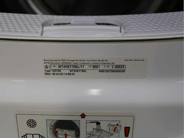 Siemens iq800 isensoric wasmachine & siemens iq800 isensoric selfcleaning condenser wifi wasdroger - afbeelding 8 van  8