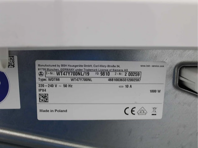 Siemens iq800 isensoric wasmachines & siemens iq800 isensoric selfcleaning condenser wasdrogers - afbeelding 8 van  8