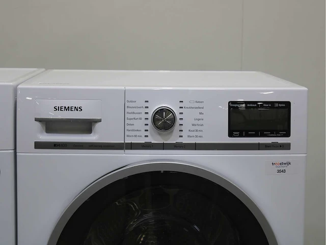 Siemens iq800 isensoric wasmachines & siemens iq800 isensoric selfcleaning condenser wasdrogers - afbeelding 6 van  8