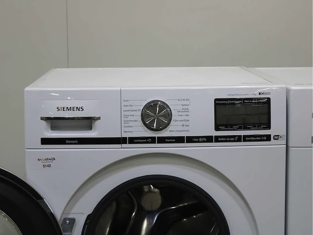Siemens iq800 isensoric wifi wasmachine & siemens iq700 isensoric bestcollection wifi wasdroger - afbeelding 3 van  8