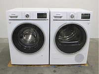 Siemens iq800 isensoric wifi wasmachine & siemens iq800 isensoric selfcleaning condenser wasdroger - afbeelding 1 van  8