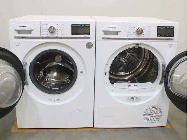 Siemens iq800 wasmachine & siemens iq800 isensoric selfcleaning condenser droger - afbeelding 2 van  8
