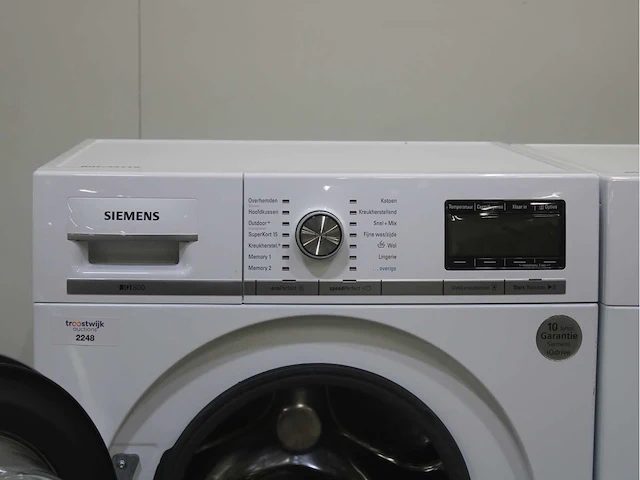 Siemens iq800 wasmachine & siemens iq800 isensoric selfcleaning condenser droger - afbeelding 3 van  8