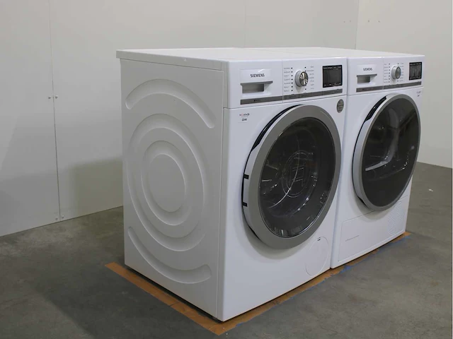 Siemens iq800 wasmachine & siemens iq800 isensoric selfcleaning condenser droger - afbeelding 4 van  8