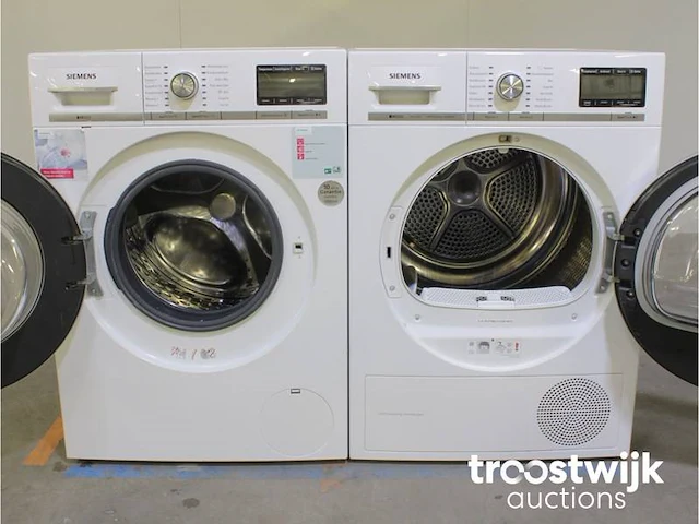 Siemens iq800 wasmachine & siemens iq800 isensoric selfcleaning condenser droger - afbeelding 2 van  8