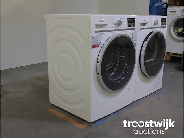 Siemens iq800 wasmachine & siemens iq800 isensoric selfcleaning condenser droger - afbeelding 4 van  8