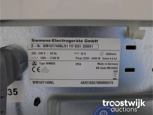 Siemens iq800 wasmachine & siemens iq800 isensoric selfcleaning condenser droger - afbeelding 5 van  8