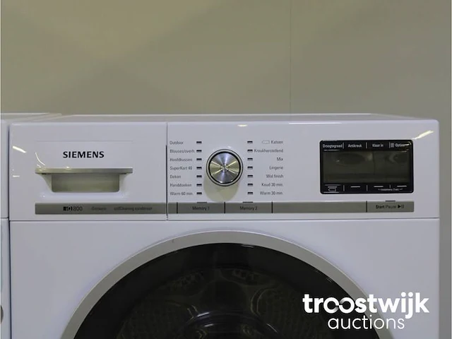 Siemens iq800 wasmachine & siemens iq800 isensoric selfcleaning condenser droger - afbeelding 6 van  8