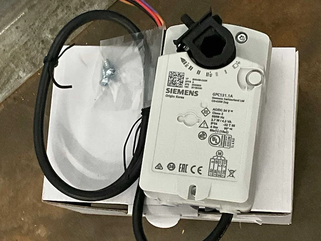 Siemens luchtklepservomotor (3x) - afbeelding 4 van  5