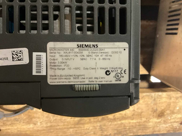 Siemens micro master 440 frequentieregelaar - afbeelding 2 van  3