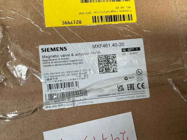 Siemens mxf461.40-20 regelafsluiter - afbeelding 3 van  3