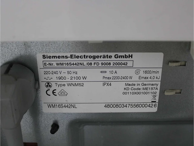 Siemens s 16-44 varioperfect wasmachine & siemens e 44-10 droger - afbeelding 5 van  8