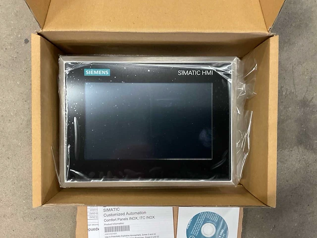 Siemens simatic hmi comfort panel tp700 comfort inox pct (6av2144-8gc20-0aa0) 7” bedieningspaneel - afbeelding 1 van  3