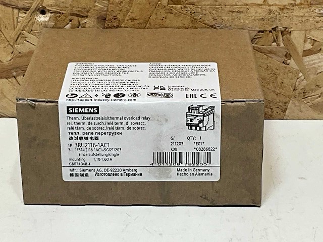 Siemens sirius 3ru21161ac1 thermische overbelastingsrelai (10x) - afbeelding 3 van  3