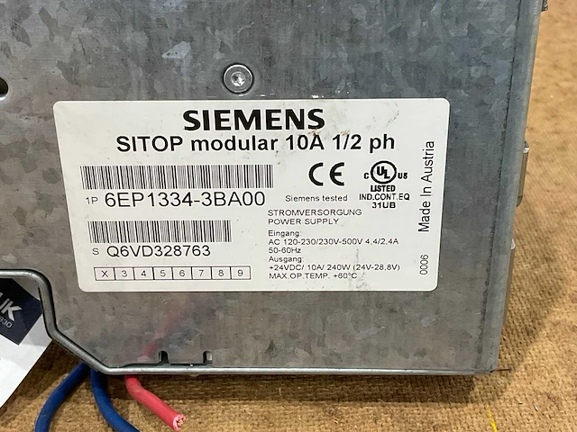 Siemens sitop modular 10a 1/2 ph elektrisch onderdeel - afbeelding 5 van  5
