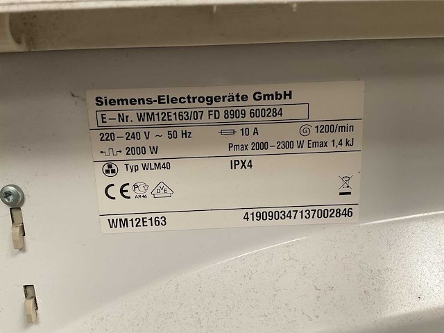 Siemens verschillende wasmachines (2x) - afbeelding 6 van  8