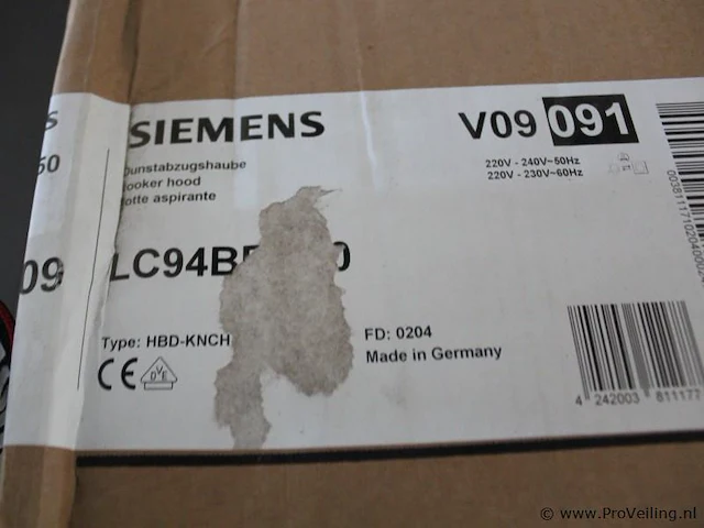 Siemens wandschouw lc94bbc5 - afbeelding 3 van  4
