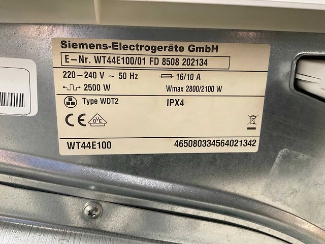Siemens wasdroger (2x) - afbeelding 7 van  8