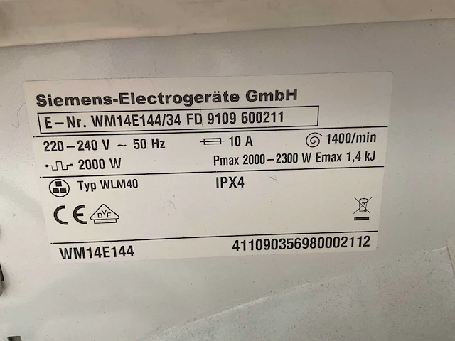 Siemens wasmachine en droger - afbeelding 8 van  8