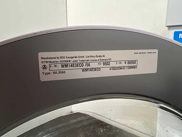 Siemens wm14e323 wasmachine 6kg 1400t - afbeelding 4 van  7