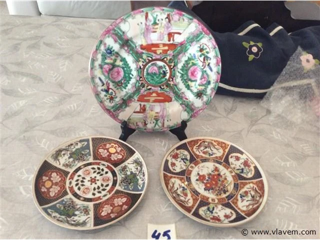 Sierborden 3stuks chinees - afbeelding 1 van  4