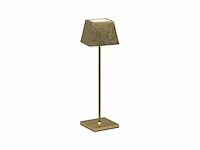 Siesta gold leaf ip54 draagbare en oplaadbare led tafellamp - afbeelding 1 van  1