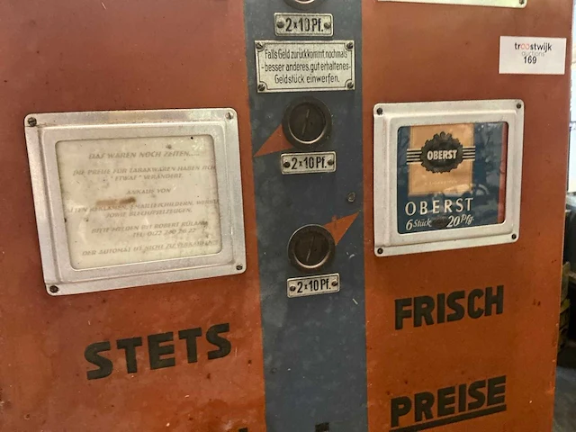 Sigarettenautomaat vintage - afbeelding 7 van  9