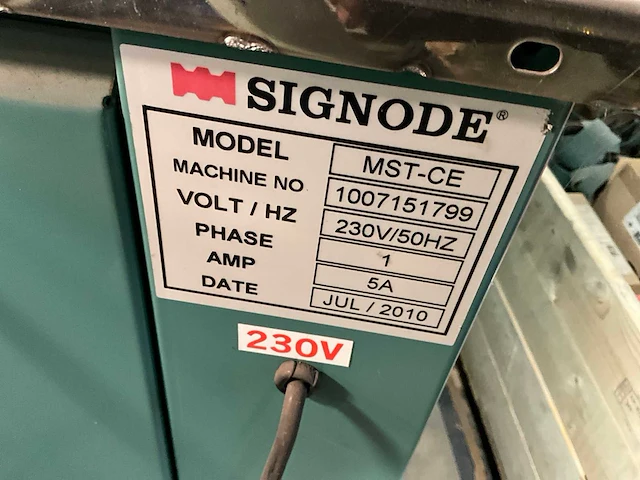 Signode mst-ce omsnoeringsmachine - afbeelding 6 van  6