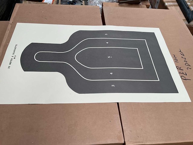 Silhouette gun target (1000x) - afbeelding 2 van  4