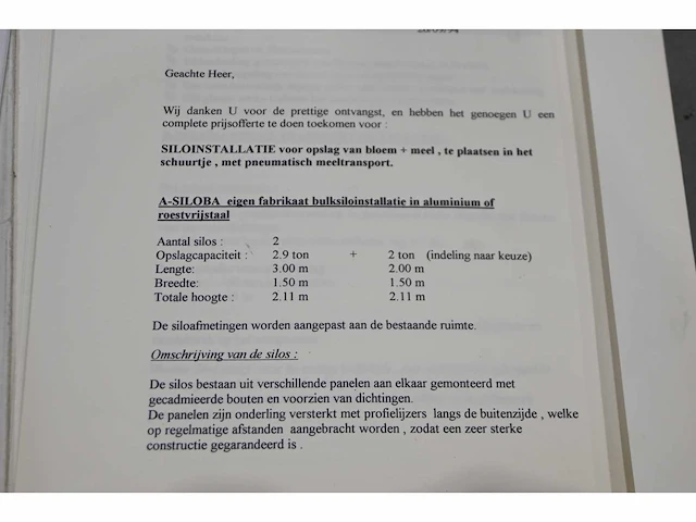 Siloba spc rvs weeg- en doseertrechter en 2 rvs silo’s - afbeelding 7 van  15