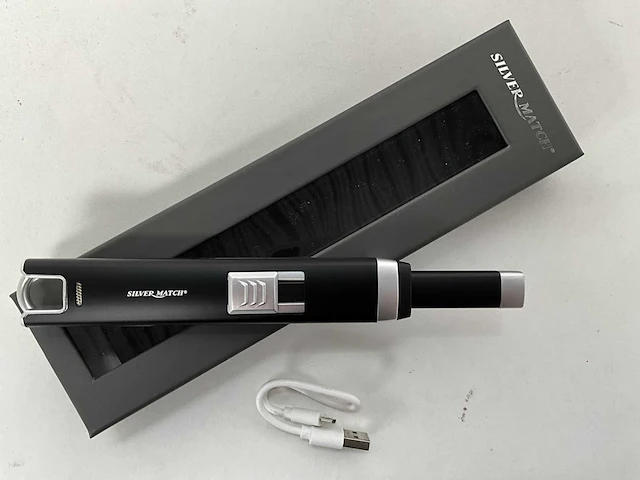 Silver match oplaadbare elektrische aansteker (384x) - afbeelding 4 van  6