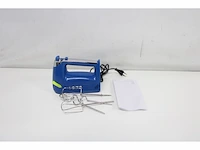 Silvercrest handmixer retro 300w turbo knop blauw 5 standen - afbeelding 1 van  2
