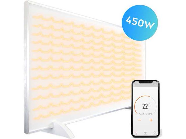 Silvergear 450w met app elektrische kachel (9x) - afbeelding 1 van  5